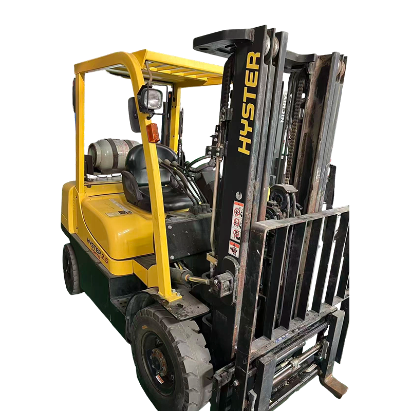 Carretilla elevadora Hyster LPG usada de 2,5 toneladas con posicionador de horquilla